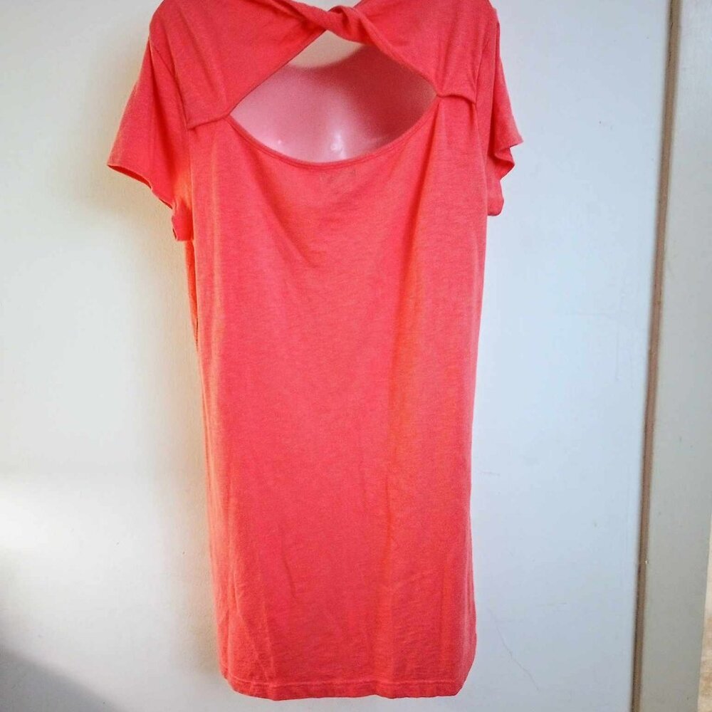 Gap Coral Cutout back T-Shirt Dress